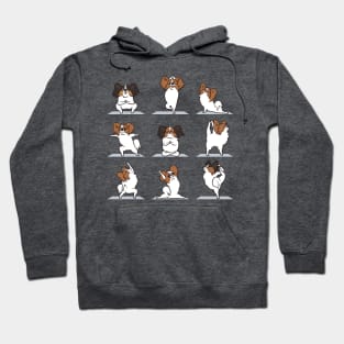 Papillon dog Yoga Hoodie